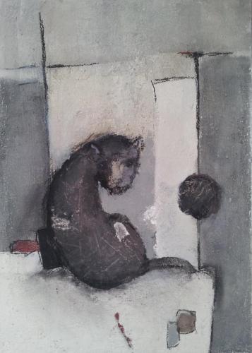 HINAUS,  2016,  50 x 60 cm